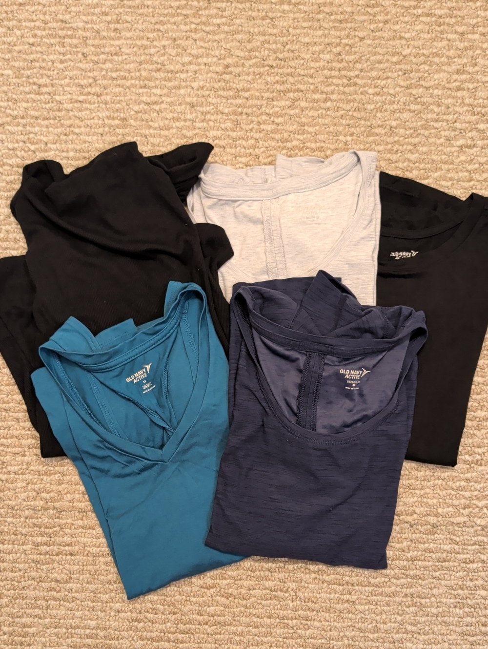 Lot of 5 Old Navy Active Shirts